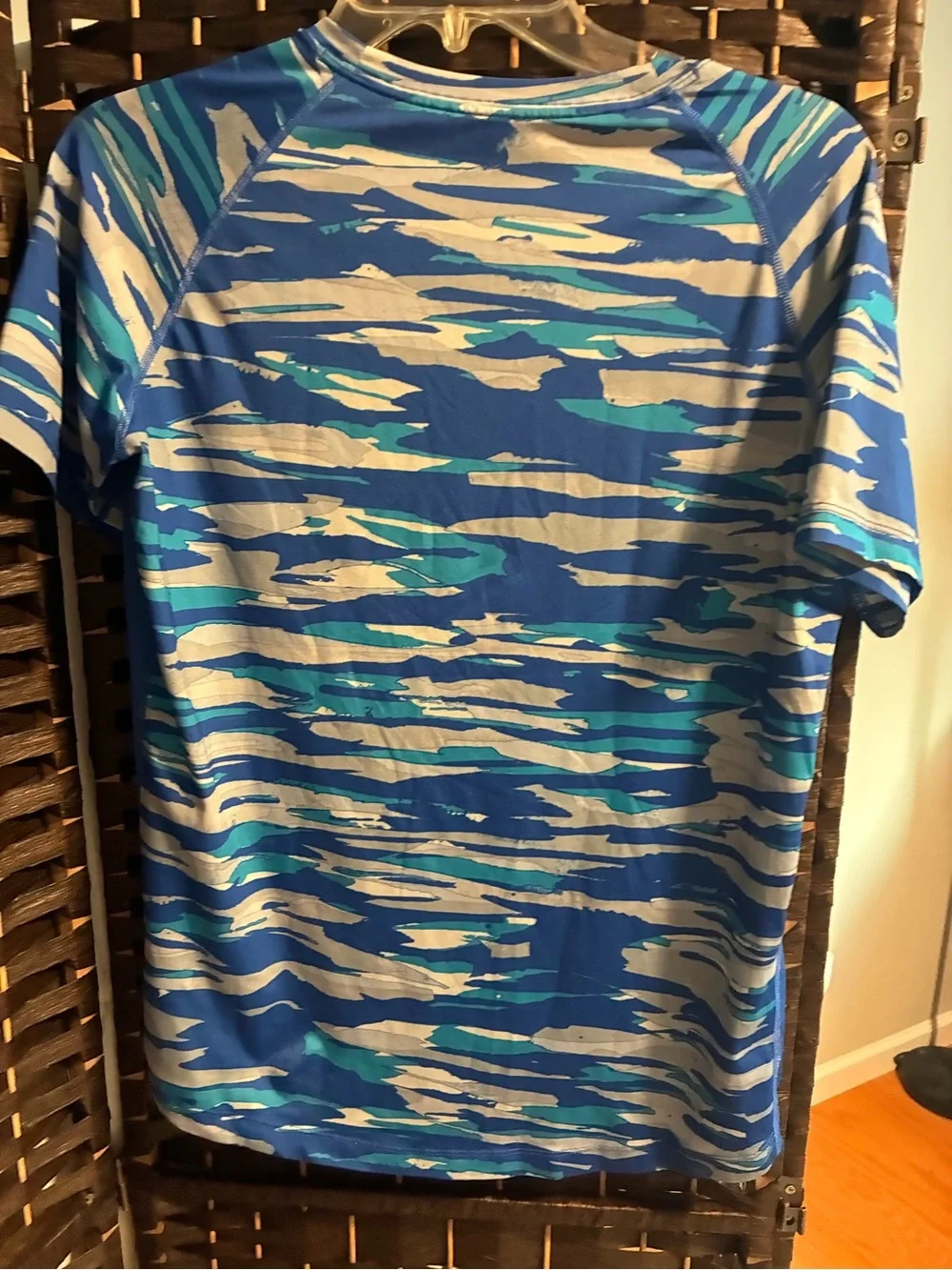 Nike boys  Blue Camo dry fit tee